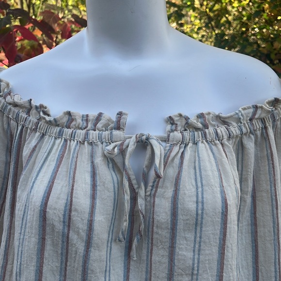 NWT a.n.a off the shoulder boho peasant blouse XL - Picture 3 of 9